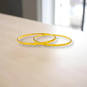 Cutwork Gold Covering Bronze Bangles