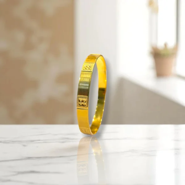Adjustable Gold Covered Bronze Bangles - Image 3