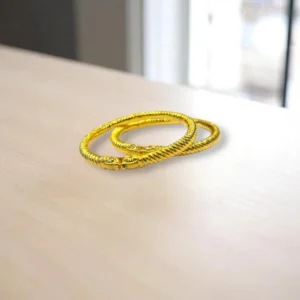 Dual Tone Gold Cover Bronze Bangles