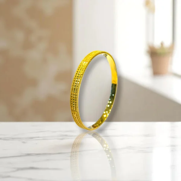 Oxidized Touch Gold Cover Bronze Bangles - Image 3