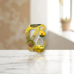 Ethnic Coin Gold Cover Bronze Bangles