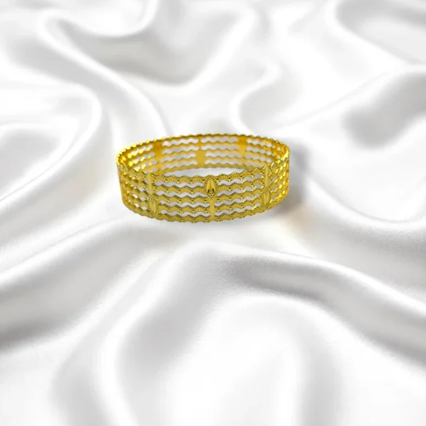 Antique Gold Finish Bronze Bangles - Image 4