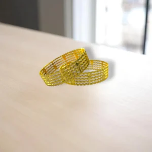 Antique Gold Finish Bronze Bangles
