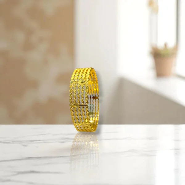 Antique Gold Finish Bronze Bangles - Image 3