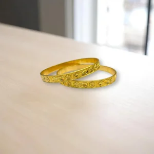 Royal Maharani Gold Cover Bronze Bangles