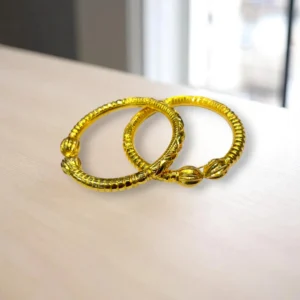 Adjustable Clip Lock Gold Cover Bangle