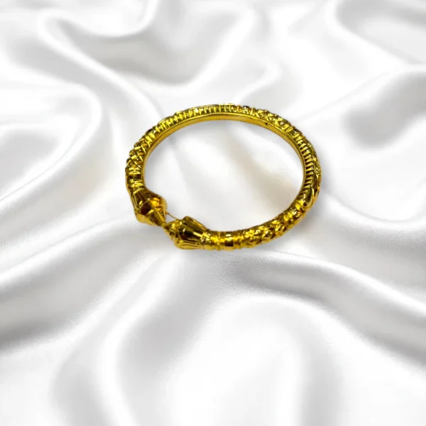 Bold Band Gold Cover Bronze Bangle - Image 4