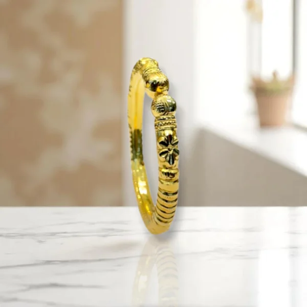 Mango Design Gold Cover Bronze Bangles