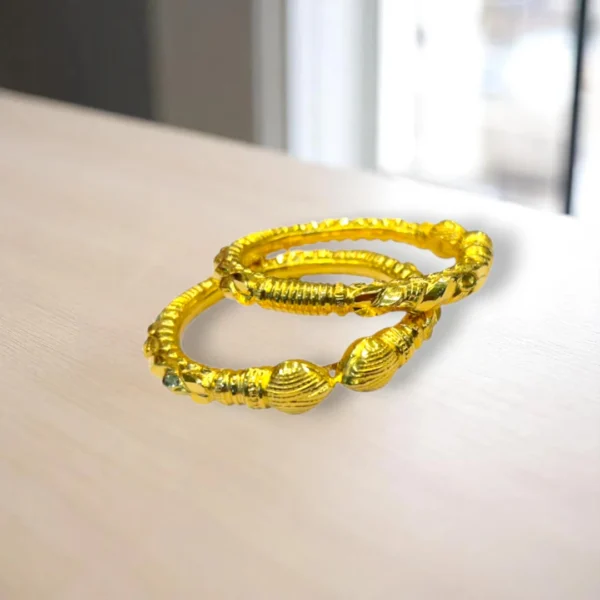 Peacock Eye Gold Cover Bronze Bangles
