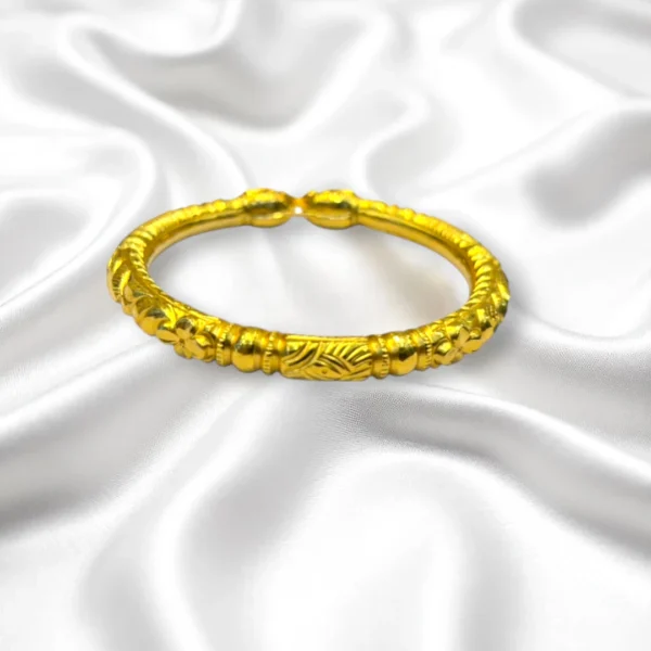 Net Weave Gold Cover Bronze Bangles - Image 3