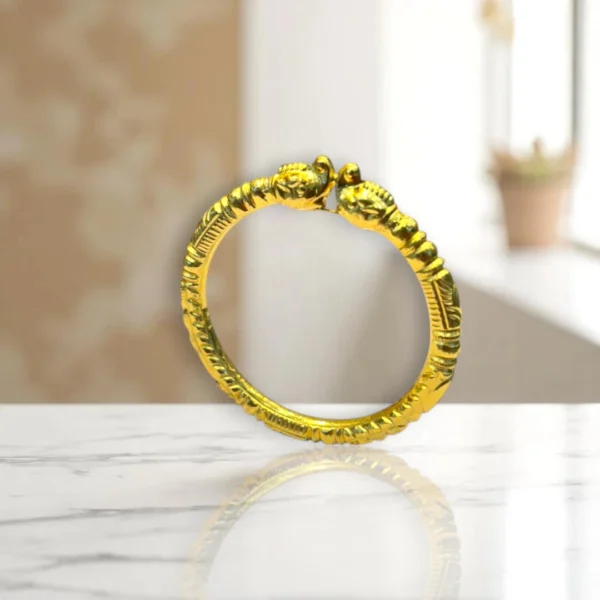 Net Weave Gold Cover Bronze Bangles - Image 2