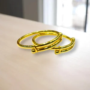 Sun-Moon Fusion Gold Cover Bronze Bangles