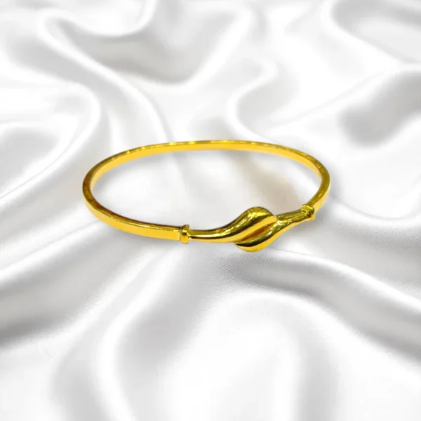 Rope Twist Gold Cover Bronze Bangles - Image 3