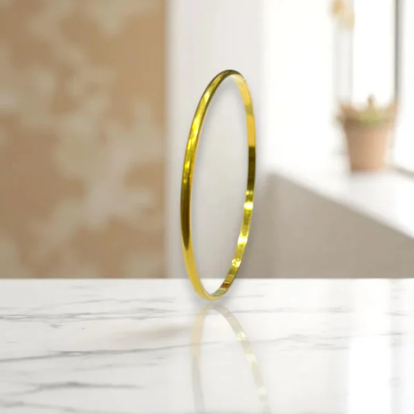 Delicate Filigree Open Gold Cover Bangles - Image 2