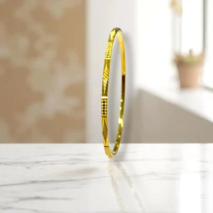 Gloss Thread Gold Cover Bronze Bangles