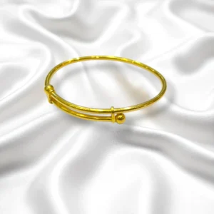 Dotted Band Gold Cover Bronze Bangles