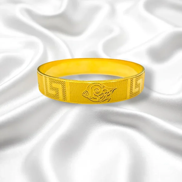 Royal Grid Gold Cover Bronze Kada - Image 3