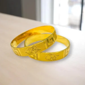 Royal Grid Gold Cover Bronze Kada