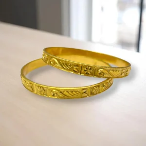 Adjustable Clip Lock Gold Cover Bangle