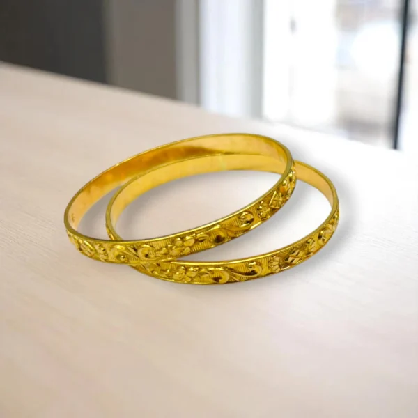 Bold Band Gold Cover Bronze Bangle