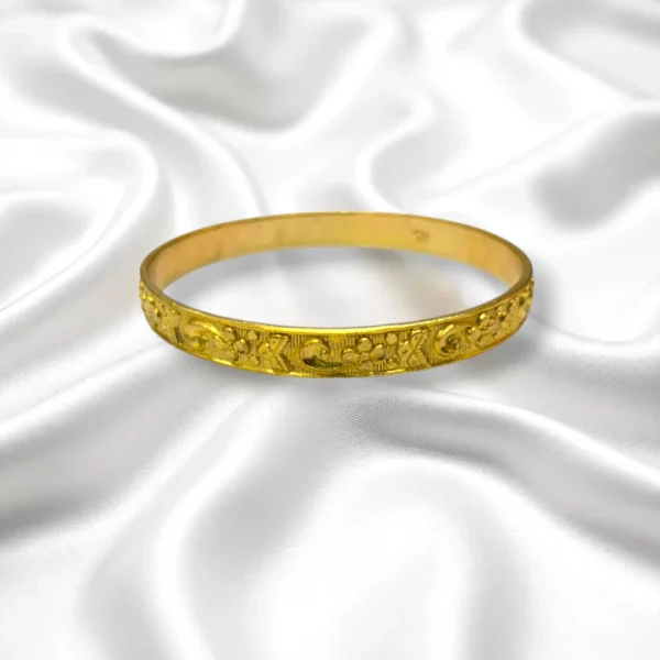 Double Twist Gold Cover Bronze Bangles - Image 3