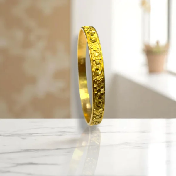 Double Twist Gold Cover Bronze Bangles - Image 2