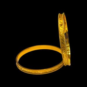 Shimmer Edge 22KT Gold Churi Bangle