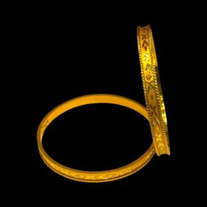 Regal Sparkle 22KT Gold Churi Bangle
