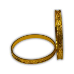 Floral Symphony 22KT Gold Churi Bangle