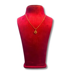 Golden Orchid Bloom Pendant