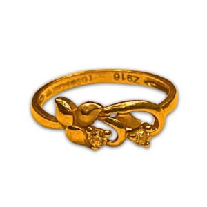 Butterfly Motif 22kt Ring