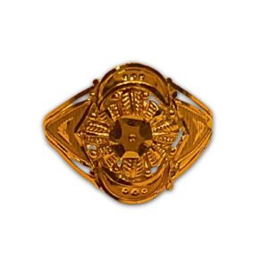 22Kt Gold Temple Bridal Ring