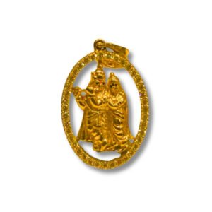 22KT Gold Krishna Radha Pendant